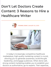 3 Reasons to Hire a Healthcare Writer